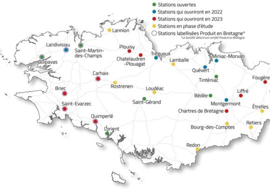 Les Côtes d'Armor déploient leur réseau de stations GNV